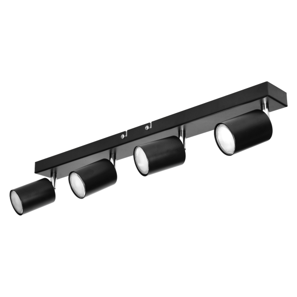 DOA wall and ceiling light, power max. 4x7W, GU10, IP20, black DOA wall and ceiling light, power max. 4x7W, GU10, IP20, black